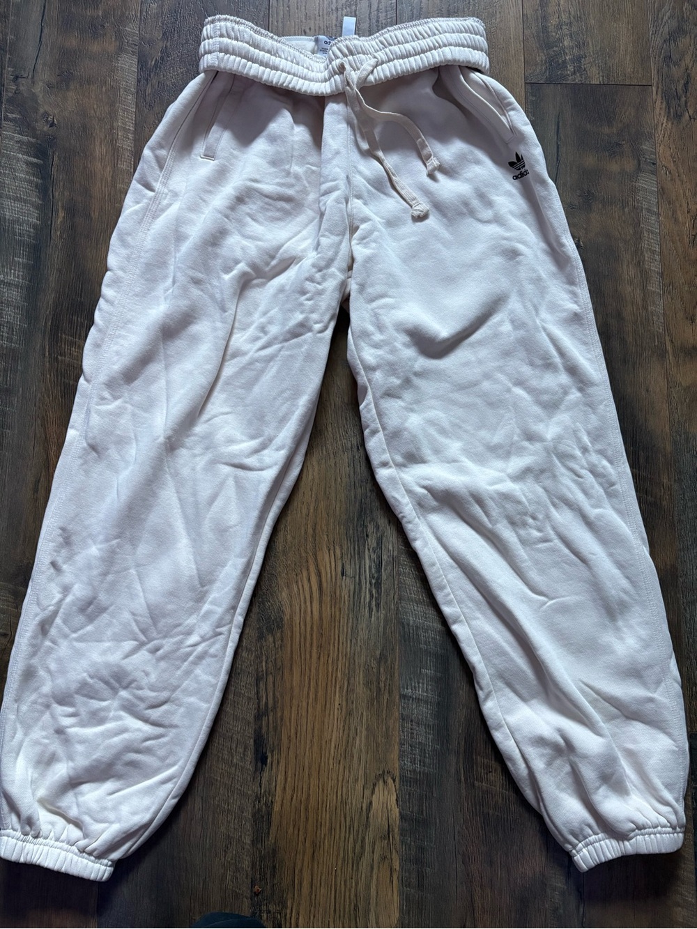 adidas Pale Pink Fleece Jogger Sweatpants